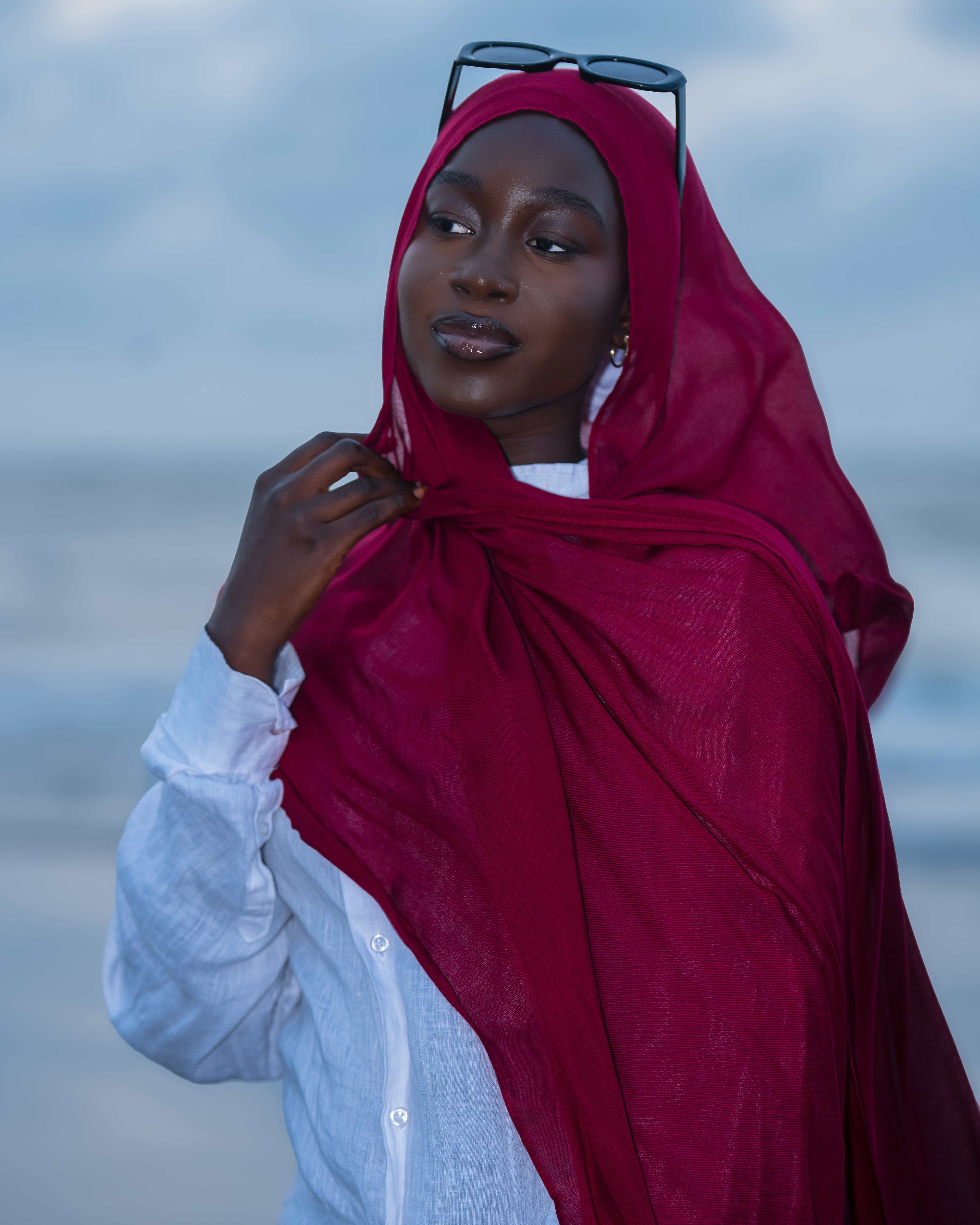 Brugundy- Premium Modal Hijab