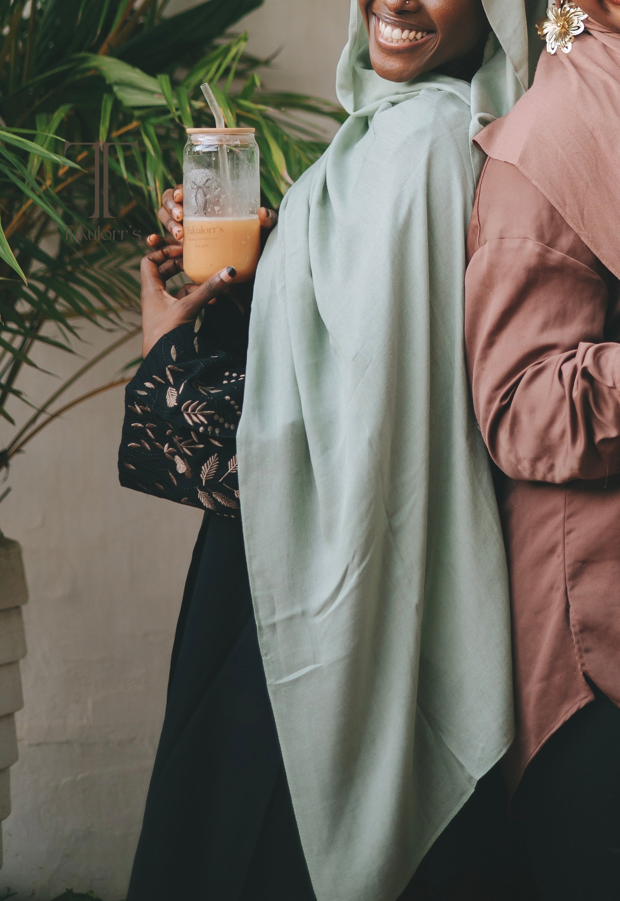 Mint- Premium Modal hijab (with undercap)