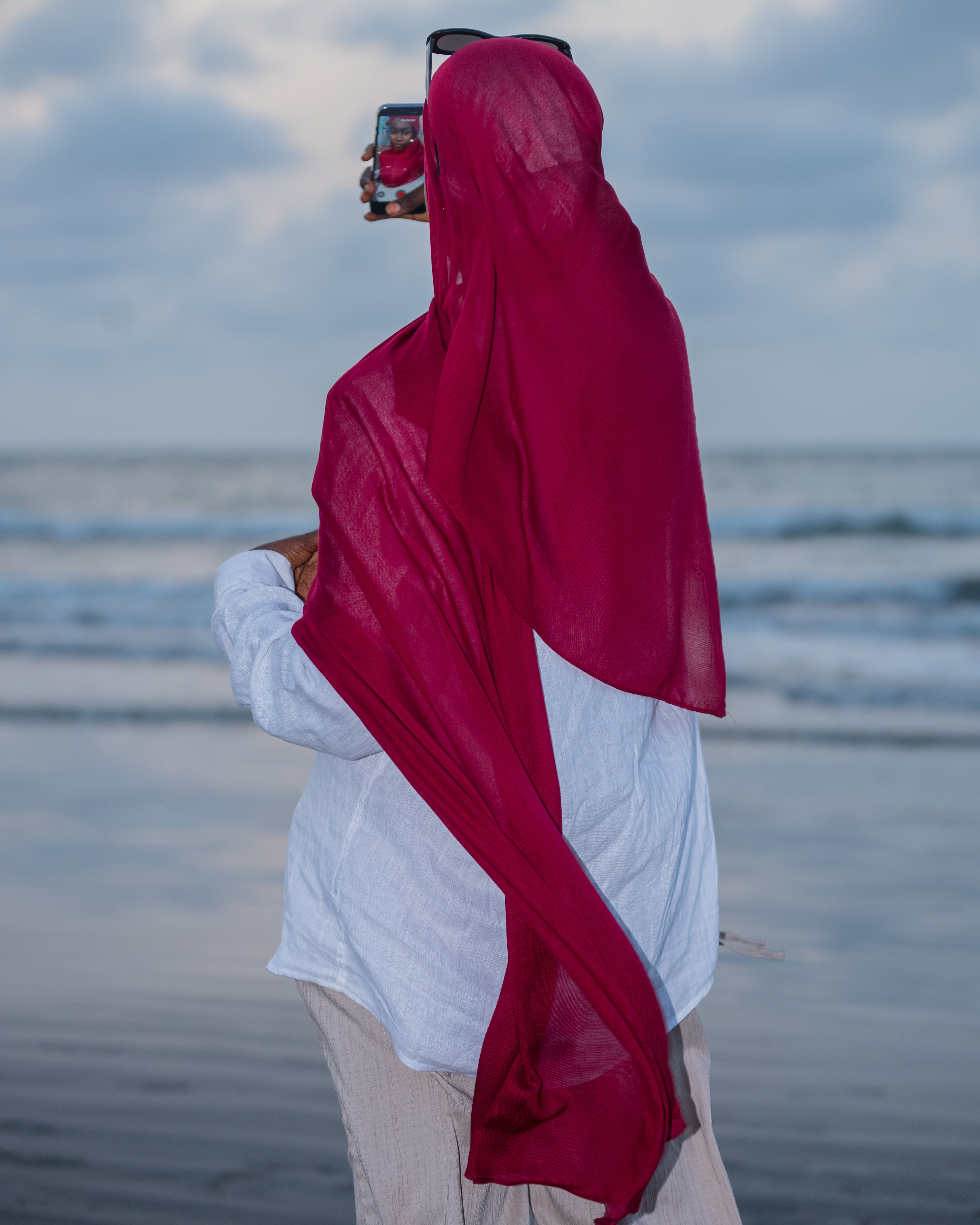 Brugundy- Premium Modal Hijab